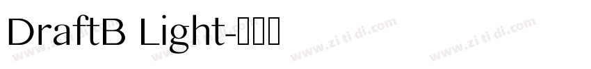 DraftB Light字体转换